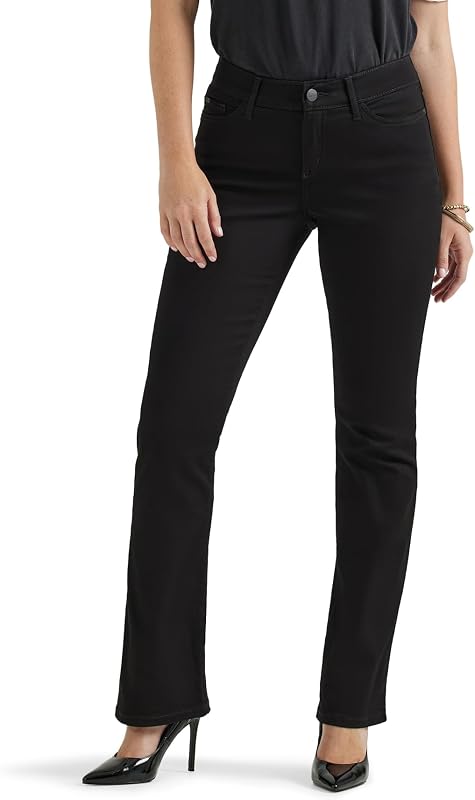 Jeans da Uomo Extreme Motion Dritti a Cono, Nero, 29W x 32L