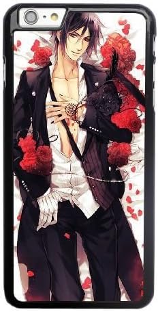 Grouden R Create and Design Phone Case, Black Butler Cell Phone Case for iPhone 6 6S plus 5.5 inch Black + Tempered Glass Screen Protector (Free) LPC-0659905