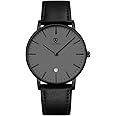 BEN NEVIS Watch, Mens Watch, Minimalist Fashion Simple Wrist Watch Analog Date with Leather Strap
