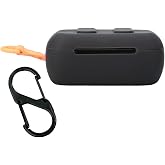 QWYJ Funda para Skullcandy Dime 3 Case Carcasa Protectora de Silicona, para Skullcandy Dime 3 Funda con Mosquetón Llavero Ant