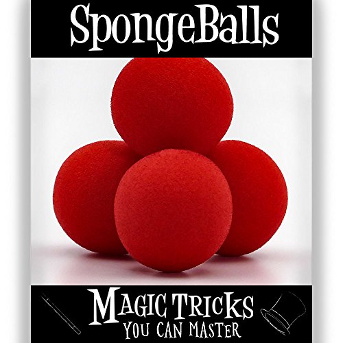 Magic Makers Magic Tricks You Can Master: SpongeBalls Combo - Instructional Magic Training - Pack of 4 Spongeballs Included