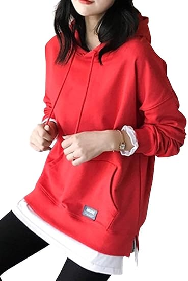 Amazon セカンドルーツ 長袖 パーカー フード付き トレーナー 重ね着風 部屋着 アクティブウェア レディース M 2xl トレーナー パーカー 通販 Amazon セカンドルーツ 長袖 パーカー フード付き トレーナー 重ね着風 部屋着 アクティブウェア レディース M 2xl トレーナー パーカー 通販