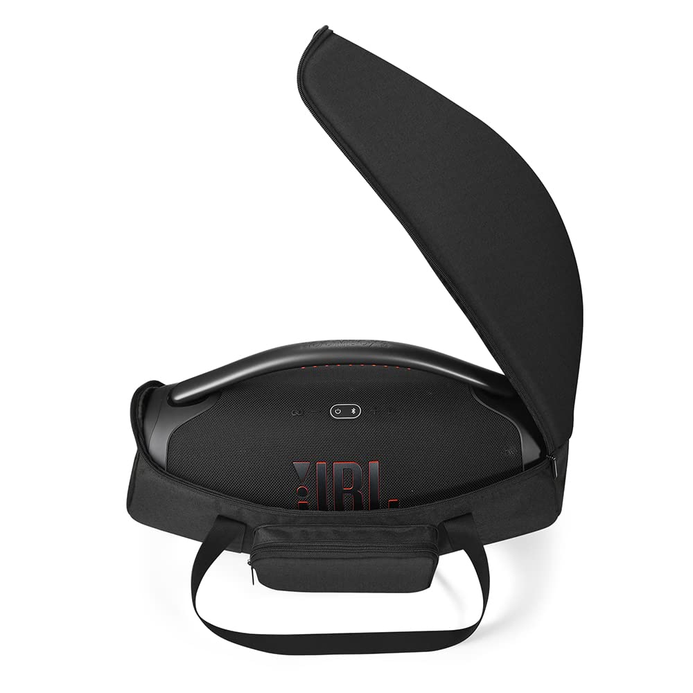 Yaowanguan Case Boombox 3/Boombox 3 WiFi Protective Bag for JBL Boombox 3 Portable Wireless Bluetooth Speaker,Boombox 2 Charger Cable Carry Travel Storage Case Cover Shoulder Bag(Black)