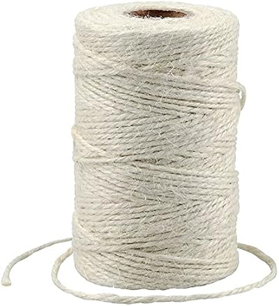 G2PLUS Jute String Twine 2MM 100M Natural Garden Rope Craft Linen