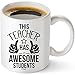 Muggies Teacher Has The Best Students Mug 11oz. Funny Coffee Tea Cup. Unique Fun Christmas, Xmas, Birthday, Mother's Day Gifts For Classroom School Teacher Mom Wife