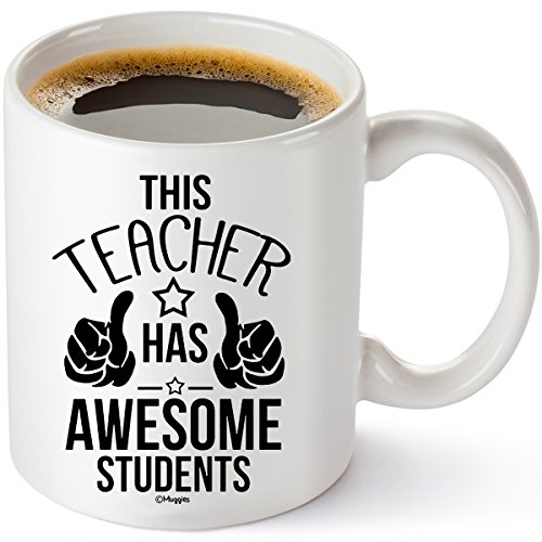 Muggies Teacher Has The Best Students Mug 11oz. Funny Coffee Tea Cup. Unique Fun Christmas, Xmas, Birthday, Mother's Day Gifts For Classroom School Teacher Mom Wife Muggies Teacher Has The Best Students Mug 11oz. Funny Coffee Tea Cup. Unique Fun Christmas, Xmas, Birthday, Mother's Day Gifts For Classroom School Teacher Mom Wife