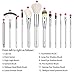 Gisala 12 Pcs Premium Kabuki Makeup Brush Set Cosmetics Foundation Blending Blush Eyeliner Face Powder Brushes Makeup Tool Set with Travel Pouch Bag