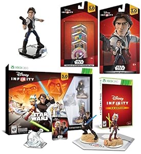 Image of Star Wars Infinity Mega Pack X-Box 360 Han Solo / Anakin Skywalker / Ahsoka Twilight of The Republic - Anakin Skywalker and Ahsoka Tano Play Set + 4 Power Discs 3 figures