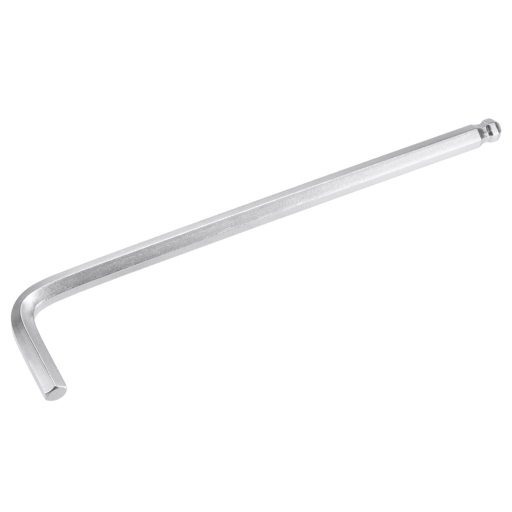 TOP-VIGOR 8mm Ball End Hex Key Wrench, L Shaped Long Arm Allen Key for Household DIY, Professional Machine Repairing, CR-V