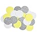 CHOTIKA 23pcs Tissue Paper Flowers Pom Poms Party Decorations Tassel Garland for Baby Sunshine Birthday Party Supplies Bridal Shower Wedding Decorative Decor 100% Premium Paper (Yellow, White, Grey)