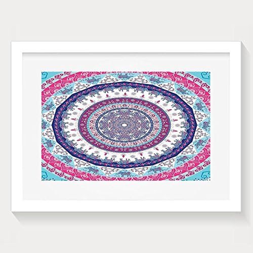 HUANGLING Ethnic Tribal Indian Nepal Bohemian Hippie Hippy Framed Wall Art Prints For Home Decoration