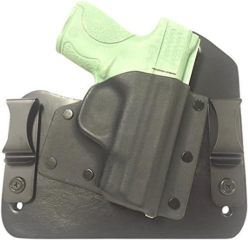 Tuckable Hybrid Holster IWB Right Hand Black Fits: Smith & Wesson M&P Shield 1.0 & 2.0