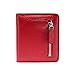 Itslife Women's Rfid Blocking Small Compact Bifold Leather Pocket Wallet Ladies Mini Purse with id Window (Red)