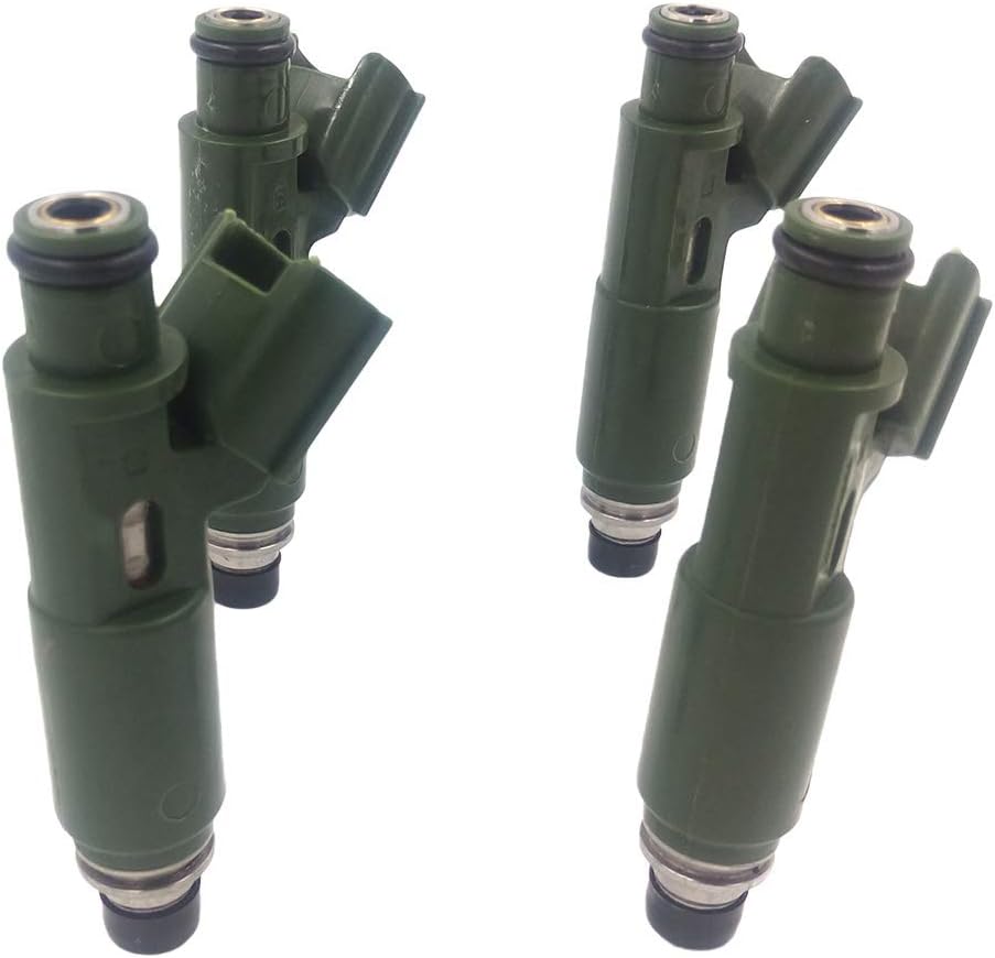 FJ415 4pcs Set Fuel Injector Nozzle 12 Holes Replacement for Matrix 2003-2007 Corolla Celica MR2 Spyder 2000-2005 Vibe 2003-2005 1.8L-L4 23250-0D040 23250-22040