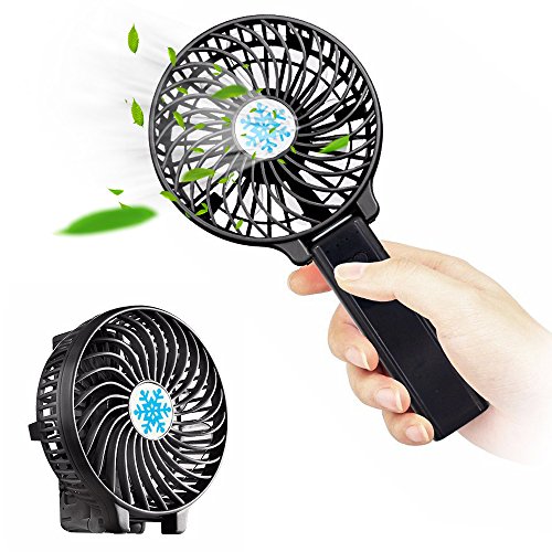 Mini portable fan with led light, gotravel2 collapsible personal …