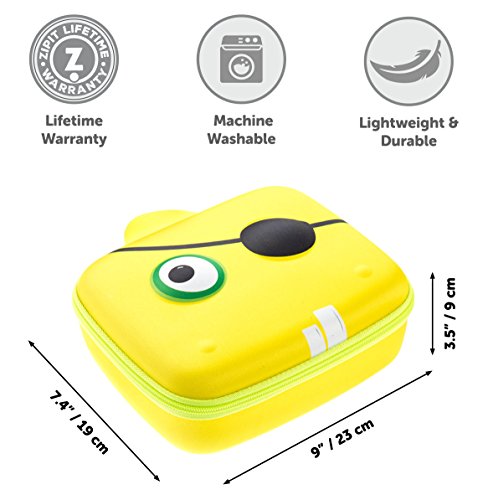 ZIPIT Beast Lunch Box, Yellow - Thumbnail 4
