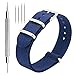 CIVO Watch Strap 4/8 Packs - 16mm 18mm 20mm 22mm 24mm Premium Ballistic Nylon Watch Bands Zulu Style for Men Women