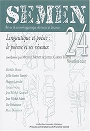 Linguistique et poésie, le poème et ses réseaux