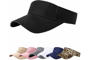 AZJ Sun Visor Hats for Women Men Adjustable UV Protection Outdoor Sports Golf Running Sun Caps