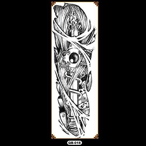 Zhuhuimin 3pcs Tatouage Imperméable Noir Tatouage Femme