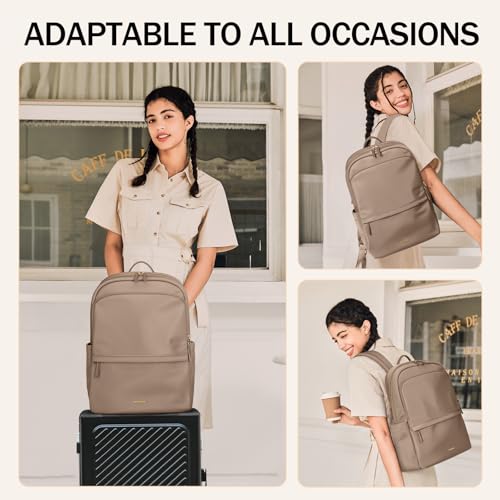 GOLF SUPAGS Laptop Backpack for Women Slim Computer Bag Travel Work College Bag for 14/15.6 Inch Laptop