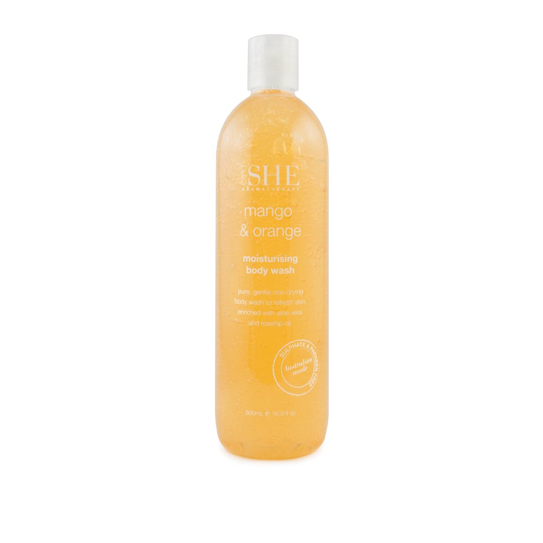OM SHE Aromatherapy Pure Organics Shower Gel, Basil