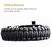Sahara Sailor 2 Pack Paracord Bracelet Multifunctional Survival Kit with Compass, Flint Fire Starter, Scraper and Whistle for Hiking Camping Emergency More (8 Inch Black)