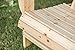 LOKATSE HOME Wooden Double Adirondack Chair Loveseat, Natural