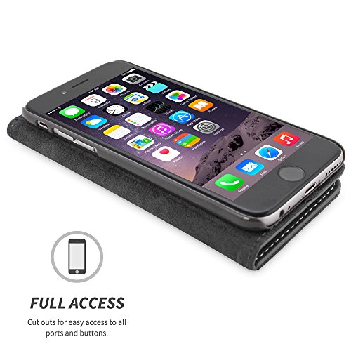 Mulbess Leder Flip Case Für IPhone 6S Plus/6 Plus – Mit Kartenfach, Magnetverschluss & Ständerfunktion, Mintblau