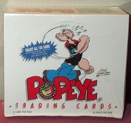 Popeye 65th Anniversary Trading Cards Box -36 Count by Card Creations