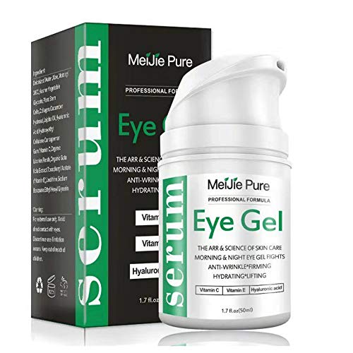 Eye Gel,Under Eye Cream,2019 Anti-Aging Eye Gel for Wrinkles,Fine Lines,Dark Circles,Puffiness,Bags,Eye Moisturizer for Men & Women – 1.7 fl oz.