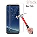 Galaxy S8 Plus Screen Protector (Full Screen Coverage), VPR 9H Hardness 2.5D Tempered Glass Ultra-Clarity Highly Responsive Bubble-Free Scratch-Proof for Samsung Galaxy S8 Plus/ S8+ (2Pack Clear)