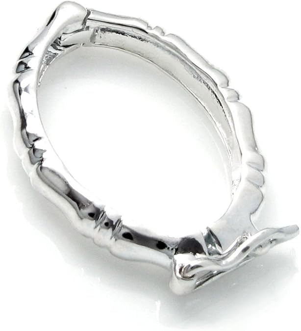 925 Sterling Silver Oval Interchangeable Necklace Enhancer