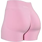 AUROLA Influence Workout Shorts for Women,2.5 3.5 4.5 5.5 6.5 No Roll Up Squat Proof Scrunch Seamless Compression Gym Short