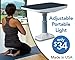 Meditation Bench, Seiza Bench,It's Adjustable, Portable,Lightweight and Durable - White