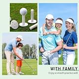 FINGER TEN Golf Rubber Tees 5 Pack Mixed Sizes White Durable Practice Mat view 7