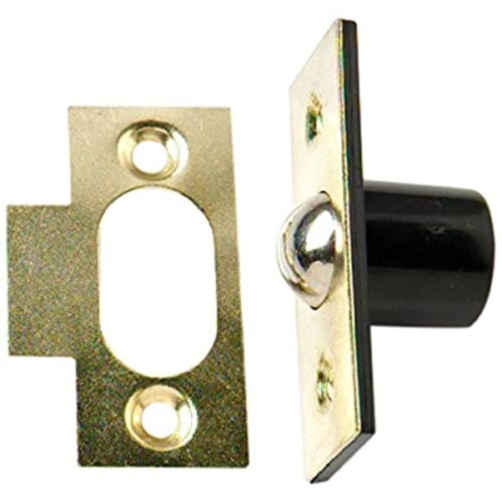 Merriway BH01246 (2 Pcs) Bales Cupboard Cabinet Door Catch, Brass Plated 19 mm (3/4 inch) - Pack of 2 Pieces