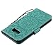 S8 Plus Case,Samsung Galaxy S8 Plus Cover,SMYTU Premium Emboss Sunflower Flip Wallet Shell PU Leather Magnetic Cover Skin with Wrist Strap Case