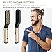 Electric Beard&Hair Straightener For Men,Aveloki Curling Hair Styler Straightening Straightener Heat Brush With Side Hair Detangling For Curler,Perfect For Home Travel
