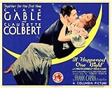 It Happened One Night POSTER Movie (1934) Style A 11 x 14 Inches - 28cm x 36cm (Clark Gable)(Claudette Colbert)(Roscoe Karns)(Walter Connolly)(Alan Hale)(Ward Bond)