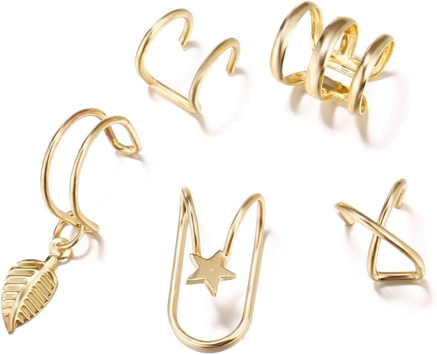 Pendientes Mujer Pendientes Ear Cuff Sin clip de oreja perforada T9