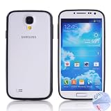 Arbalest(TM) Hybrid Hard Back Cover Bumper Case for Samsung Galaxy S4 I9500 [*Not for Galaxy S3 I9300] - (Black), with Arbalest Screen Protector For Samsung Galaxy S4 I9500 & Cleaning Cloth & ScreenGuard Applicator