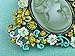 Alilang Diamond-Shape Cameo Crystal Rhinestone Fashionable Antique Inspired Brooch Pin