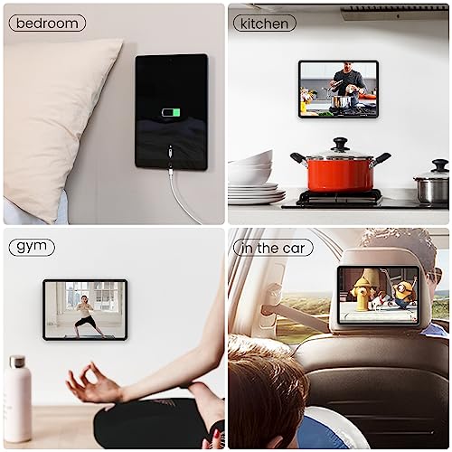 Nillkin Tablet Wall Mount Magnetic iPad Wall Mount for Home Office Gym, Tablet Holder Car Magnet Compatible with iPad, iPad Mini, iPad Air, iPad Pro and Most Tablets - Black