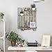 MyGift Wall-Mounted Torched Wood Pallet-Style Staggered 3-Tier Display Shelf
