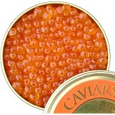 Alaskan Ikura Salmon Caviar (7 oz) &ndash; Grade #1 Wild-Caught Salmon Roe &ndash; Extra Large Beads, Bright Orange &ndash; Sustainably Sourced, USA Produced | Caviar Star