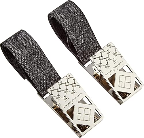e.x.p.japon ブランケットクリップ SV-グレー 金属製 ベビーカー用クリップ ベビーひざ掛けクリップ 2本入り e-bcp06sv