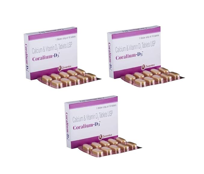 Buy Coralium-D3-10 Tablets (Pack of 3) Online at Low Prices in India - Amazon.in