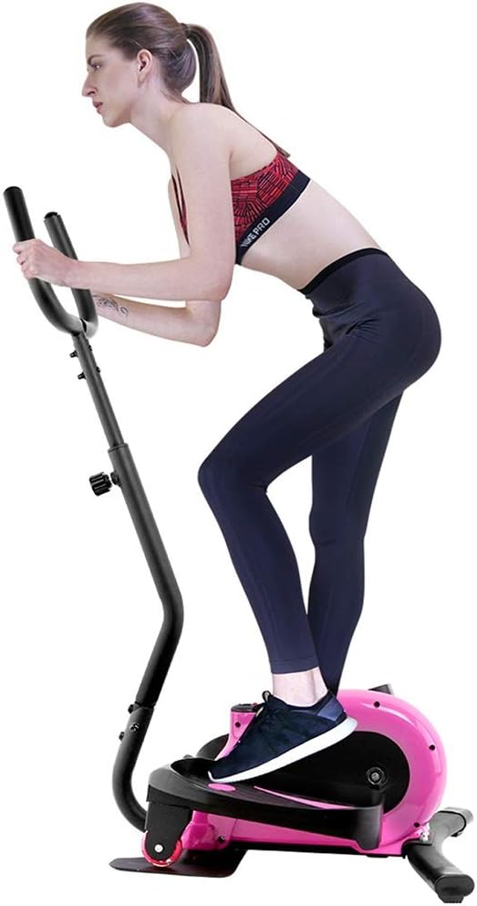 Elliptical Trainer Elliptical Machine Exercise Bike Cardio Training Elliptical-Portable Compact Design Upright Fitness Workout Elliptical Trainer Exercise Machine for Home Use