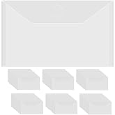 Briartw 60 Pack 9.8x5.9" Slimline Storage Envelopes, Resealable Plastic Envelopes Pockets for Cutting Dies Stencil Crafts Organizer Holder,Storage Bag for Clear Stamp,Die Cuts,Scrapbook Paper,Photos